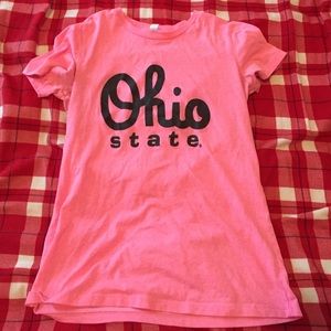 Pink and black osu t shirt