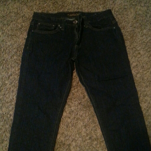 Dark blue jeans