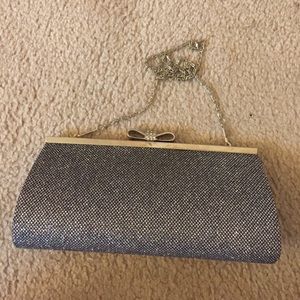 Glittery clutch