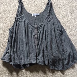 Nordstrom BP cropped grey tank