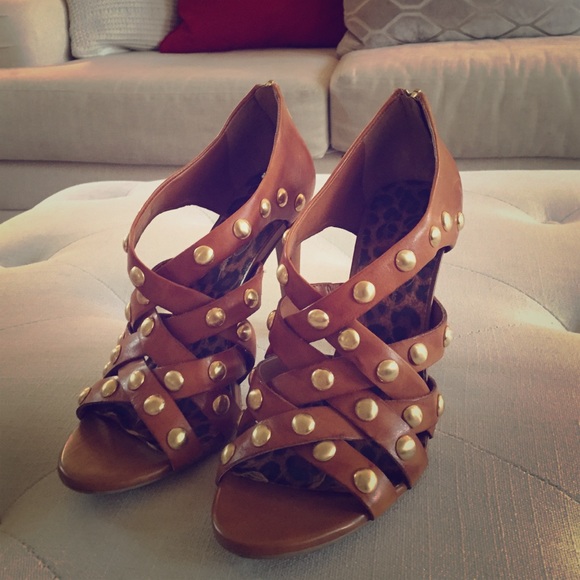 Jessica Simpson studded gladiator heels