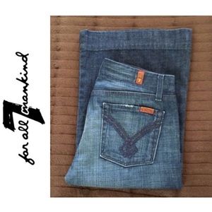 7 for all mankind • wide leg capris