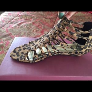 Cheetah print sandals