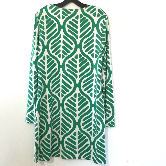 Diane Von Furstenberg Leaf-Print Shift Dress🌿🌿🌿 - Picture 2 of 3