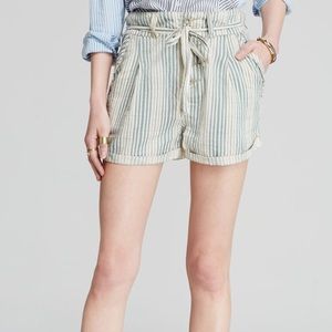 Free People Stripe Shorts NWT XS 0
