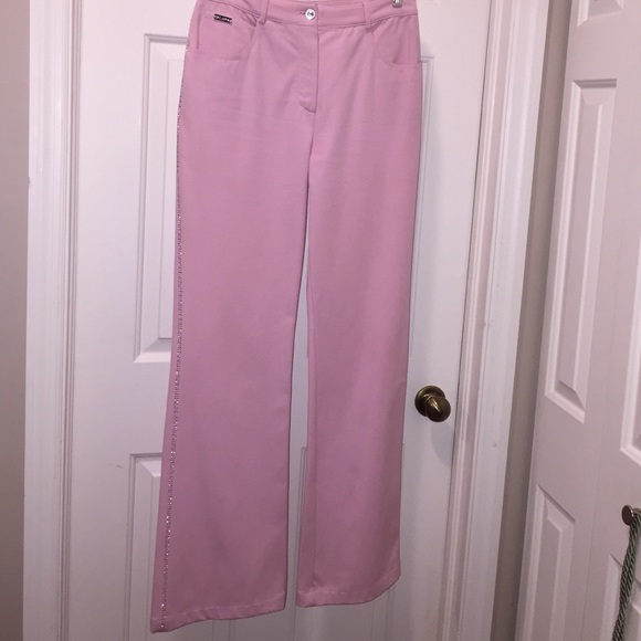 NEW W/OTags! St John Sport pink bling pants size 6