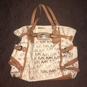 Tan Michael Kors handbag