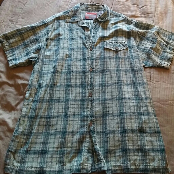 Bugle Boy plaid short sleeve shirt
