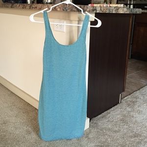 XS teal and white stripped Mudd dress.