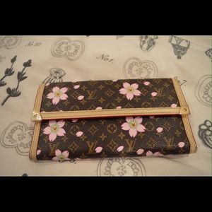 Louis Vuitton cherry blossom wallet used