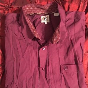 Men's cinch long sleeve button up shirt