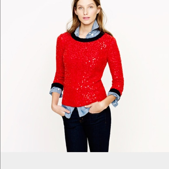 Scattered sequin sweater