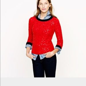 Scattered sequin sweater
