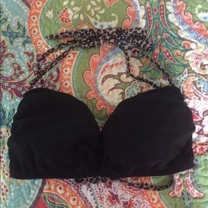 Black and Cheetah bikini top