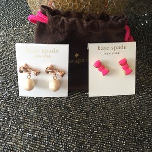 Two pairs of Kate spade earrings!