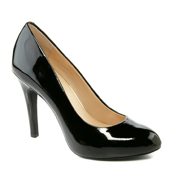 Patent leather pumps