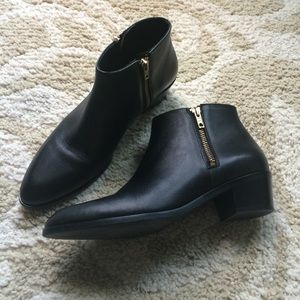 J Crew black booties
