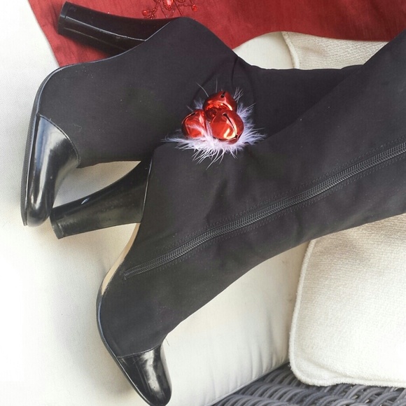 Black knee high boots, Tahari ,size 81/2 M, - Picture 4 of 4