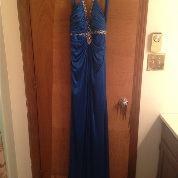 Blue prom dress