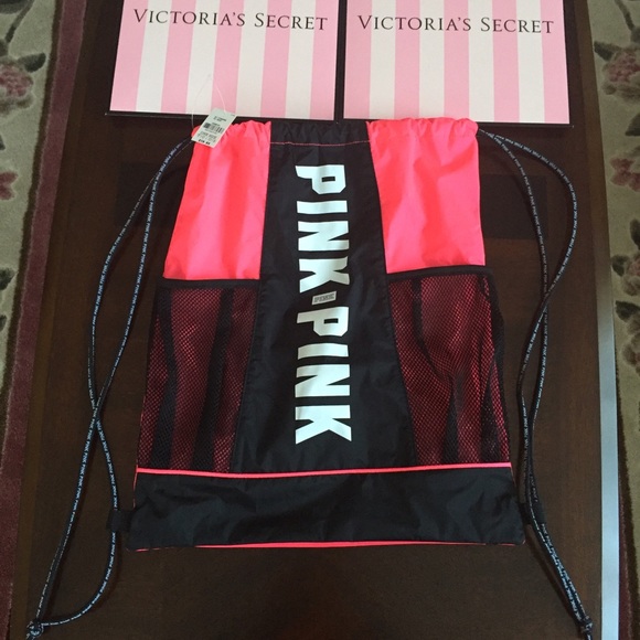 PINK Victoria's Secret Handbags - NWT PINK DRAWSTRING BAG