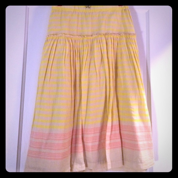 Cute cotton long skirt