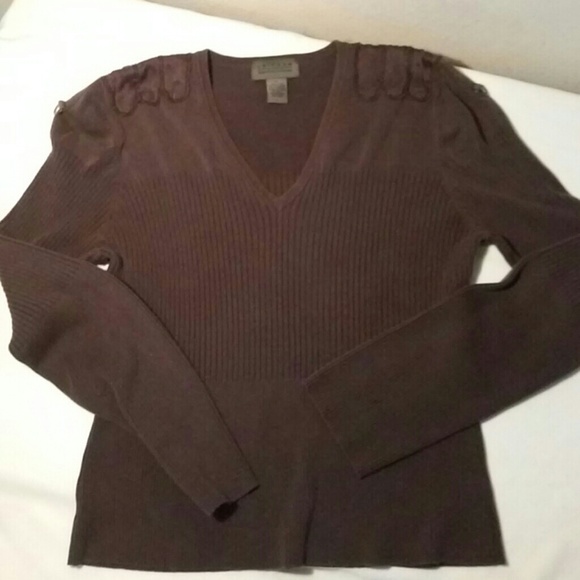 Uniform by John Paul Richard Brown Fitted Sweater