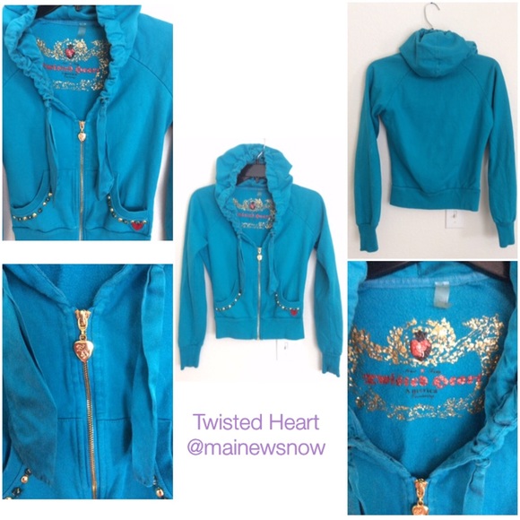 Twisted Heart Brand: Hoody, Gold Zip & Fun Accents