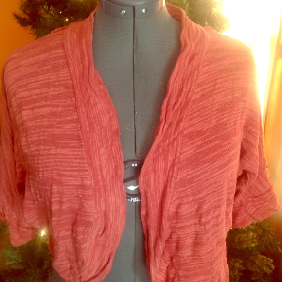 SOLD IN BUNDLE Lightweight shrug with lace back