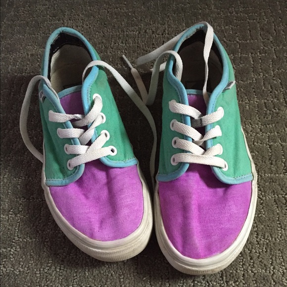 custom vans purple