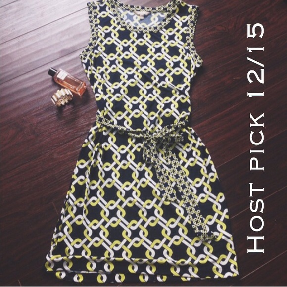 HP 12/15 💙 Banana Republic Navy Print Dress