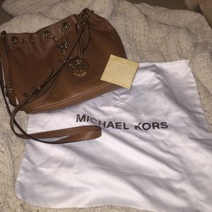 ADORABLE leather brown Michael kids bag!