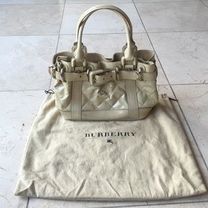 Burberry Beaton Quilted Patent Leather Bag