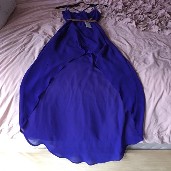 Zara High-Low Blue-Purple Dress - Picture 4 of 4