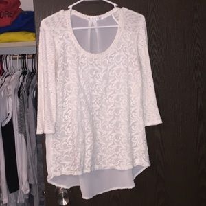 Long sleeve lace shirt