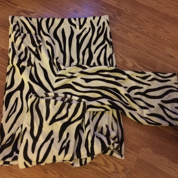 Zebra pattern snuggie!