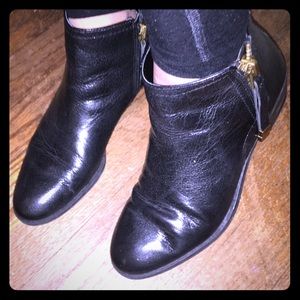 Franco Sarto leather flat bootie