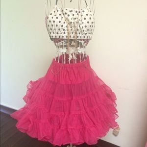 Vintage Hot pink Petticoat