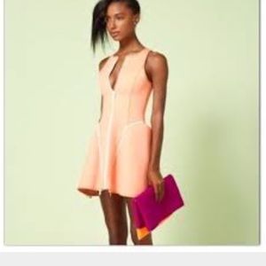 Nastygal front zip scuba skater dress