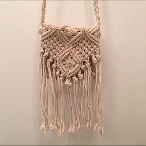 H&M Boho Macrame Handbag Crossbody