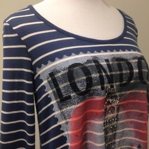 HOST PICK London long sleeve tee with appliqués.