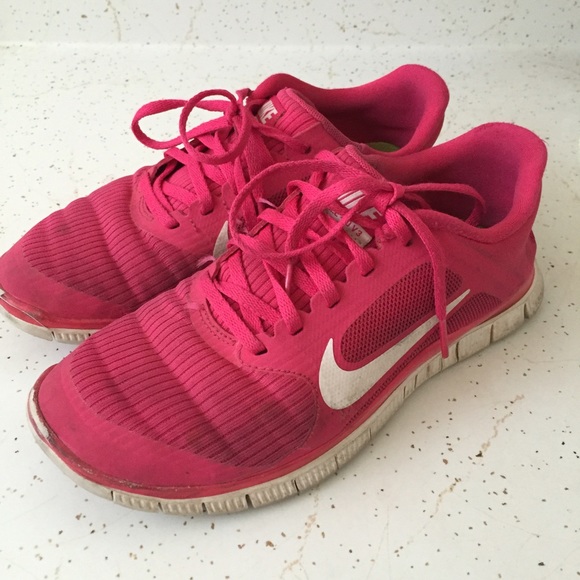 Pink Nike Frees 4.0