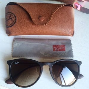 AUTHENTIC RAY-BAN ERIKA SUNGLASSES WITH CASE