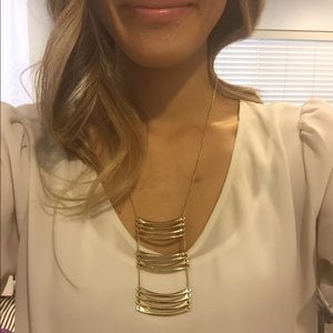 NWT gold statement necklace