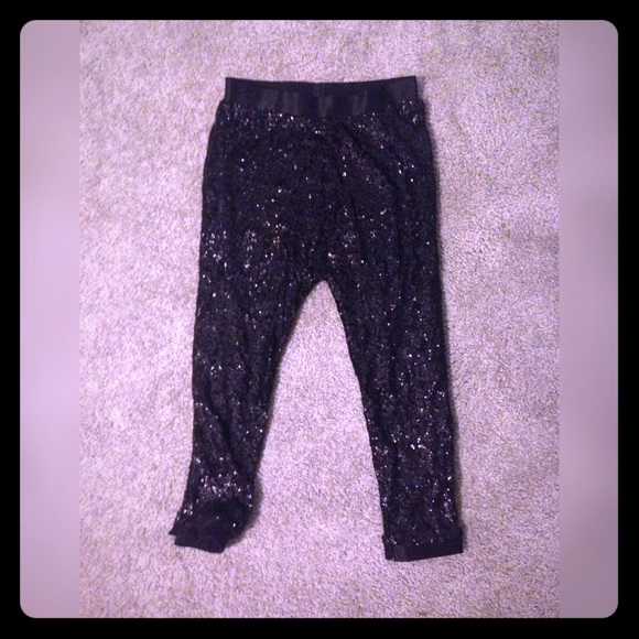 alice and olivia sequin joggers