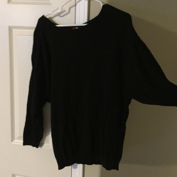 Sweater tunic with dolman sleeves