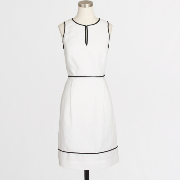 J Crew Factory white linen dress