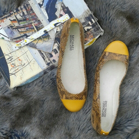 MICHAEL Michael Kors Shoes - Michael Kors snakeskin flats