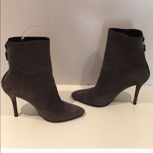 Grey suede Stuart Weitzman boots