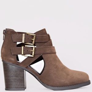 Chocolate Cut out booties