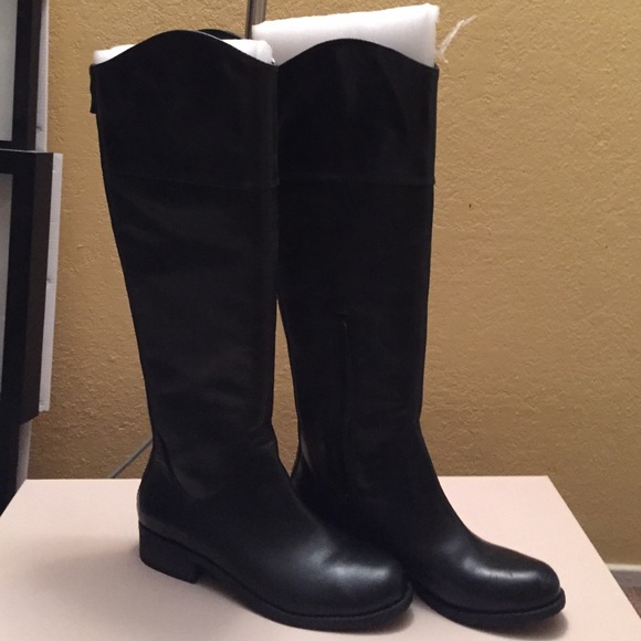 Black riding boots